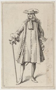 Mand med et sværd af Sébastien Le Clerc the elder