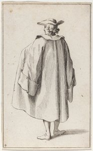 Stående mand set bagfra af Sébastien Le Clerc the elder