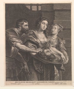 Salome modtager Johannes Døberens hoved af Schelte Adamsz. Bolswert