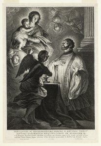 Jomfruen og barnet viser sig for Saint Francis Xavier