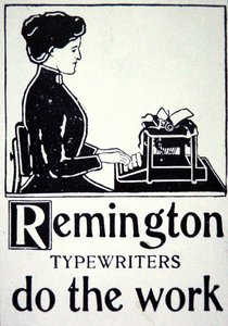Annonce for Remington skrivemaskiner af School American