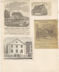 Castner Scrapbog v.22, Churches 1, side 90 (litho) af School American