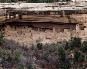 Udsigt over Cliff-paladset (1993, fotografi) af School Anasazi