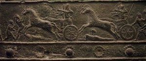 Balawat-porte fra det gamle assyriske rige (lavt relief)