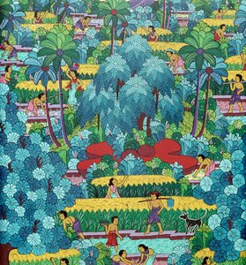 Traditionelt balinesisk naivt maleri, Indonesien 20. århundrede af School Balinese