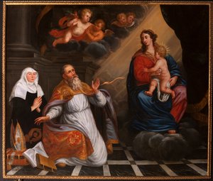 Sankt Augustin i tilbedelse af den hellige Maria. 1692 (maleri)