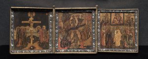 Bærbart Triptykon-ikon: Opstandelsen og Anastasis