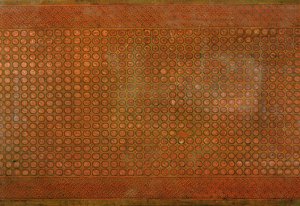 Alterbord, Qianlong periode (1736-95) (lakeret træ med jadeindlæg) (detalje af 272130) af School Chinese