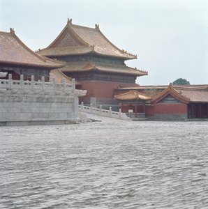 Dobbelthængt pavillon og marmorterrasse, Ming-dynastiet (foto) af School Chinese