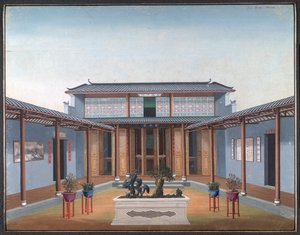 Honam Temple - Gårdhave med boligkvarterer af School Chinese