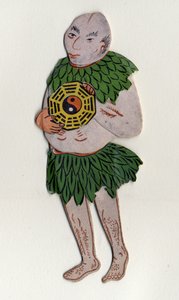 Mand, der symboliserer "Yin og Yang". Kinesisk dekorativ genstand. sd. 19. århundrede. af School Chinese
