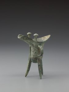 Rituelt drikkekar (bronze) af School Chinese