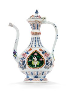 Rose-Imari æver og dæksel til det mellemøstlige marked, anden fjerdedel af det 18. århundrede (keramik) af School Chinese
