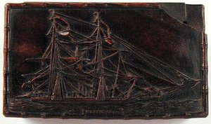 Snusdåse, ca. 1840 (træ) af School Chinese