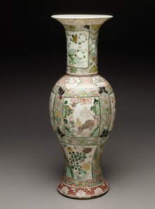 Vase, ca. 1700 (porcelæn og emalje) af School Chinese