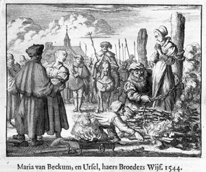 Afbrænding af Maria og Ursula van Beckum, Deventer af School Dutch