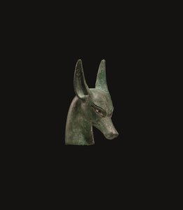 Scepterfinish af egyptisk bronze af School Egyptian