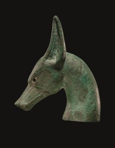Scepterfinish af egyptisk bronze af School Egyptian