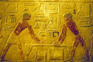 Det gamle Egypten, Vægudskæring/-maleri, Mastaba/Ti
