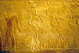 Det gamle Egypten, Vægudskæring/-maleri, Ti