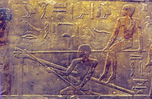 Det gamle Egypten, Vægudskæring/-maleri, Mastaba/Ti