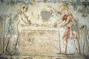 Det gamle Egypten, Vægudskæring/-maleri, Petosiris