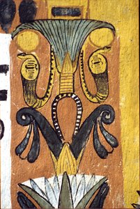Det gamle Egypten, Vægmaleri Sennedjems grav, Deir el Medina, Theben, Adelsgraven af School Egyptian