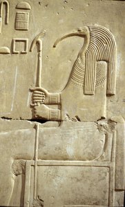 Det gamle Egypten, Vægmaleri/ristning, Guden Thoth, Seti I