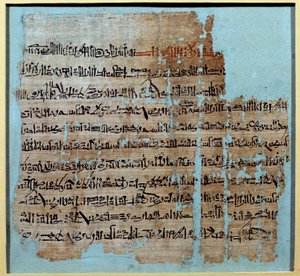 Ægyptisk oldtid: Papyrus fra historien om slaget ved Qadesh under Ramses II