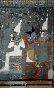 Luxor, Theben: Kongernes Dal, grav for Horemheb (-1343 - -1314), egyptisk farao, hvor gudinden Isis vises. af School Egyptian