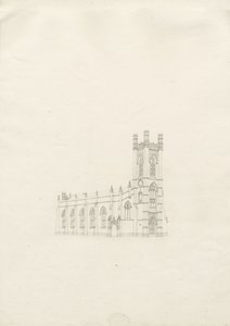 Burton-upon-Trent - Holy Trinity Church: tegning, nd [?1820