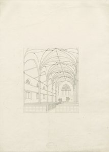 Burton-upon-Trent - Holy Trinity Church: tegning, nd [?1820