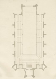 Burton-upon-Trent - Holy Trinity Church: tegning, nd [?1820