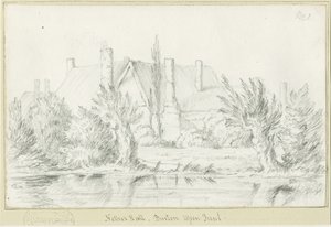Burton-upon-Trent - Nether Hall: blyantstegning, nd [?1800-tallet] (tegning) af School English