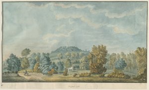Castle Church - Castle Hill: akvarelmaleri, og [1700-tallet] (maleri) af School English