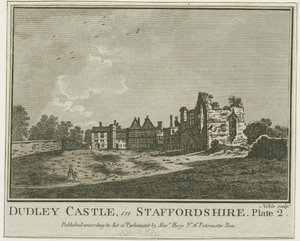 Dudley Castle - The Keep: kobberpladegravering, [14. april 1775] (tryk) af School English