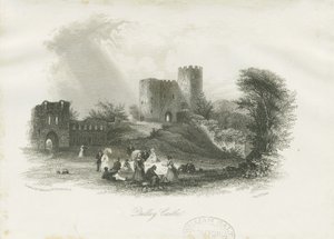 Dudley Castle - The Keep: stålgravering (vignetteret), nd [c 1841] (tryk) af School English