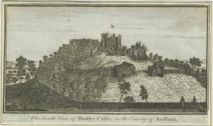 Dudley Castle: gravering, nd [c 1780] (tryk) af School English