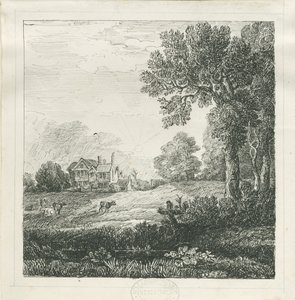 Eccleshall - Biana Hall: pen- og blæktegning, nd [c 1830] (tegning) af School English