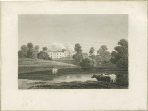 Enville Hall: gravering, og [slut 1700-tallet] (tryk) af School English
