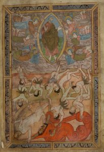 Genesis, Old English Hexateuch, Cotton MS Claudius B IV f.2r, ca. 1025-1200 (blæk på pergament) af School English