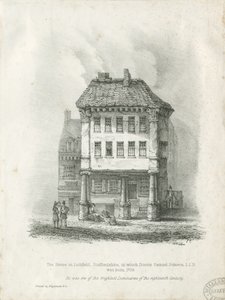 Lichfield - Dr. Johnsons fødested: litografi, nd [19. århundrede] (tryk) af School English