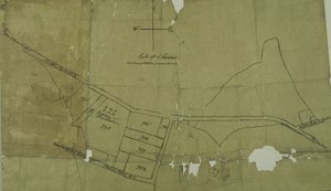 Kort over Willesden, London (litho) af School English