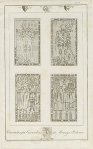 Mavesyn Ridware - Gravestones of the Carwardens: gravering, nd [slut 18. århundrede] (tryk) af School English