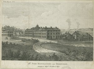 Soho Manufactory: stålgravering og [slutningen af det 18. århundrede] (tryk) af School English