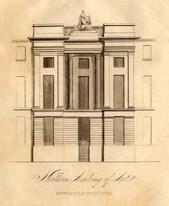 The Northern Academy of Art, Newcastle upon Tyne (litho) af School English
