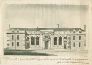 Wolverhampton - Grammar School: gravering, nd [1797] (tryk) af School English