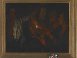 Salome med hovedet af Johannes Døberen (olie på lærred)