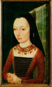 Margaret af York, hustru til Karl den Dristige ... af School Flemish