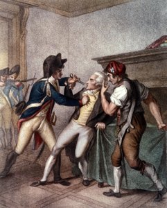 Anholdelse af Maximilien de Robespierre den 27. juli af School French